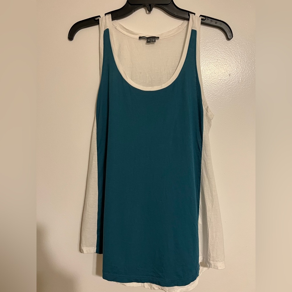 NWOT Vince Two-Toned Tank Top